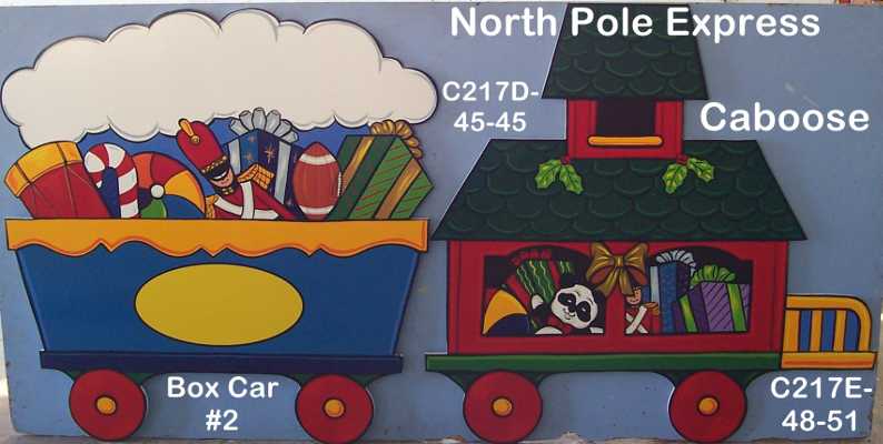 C217ENorth Pole Express Caboose (pictured on right)